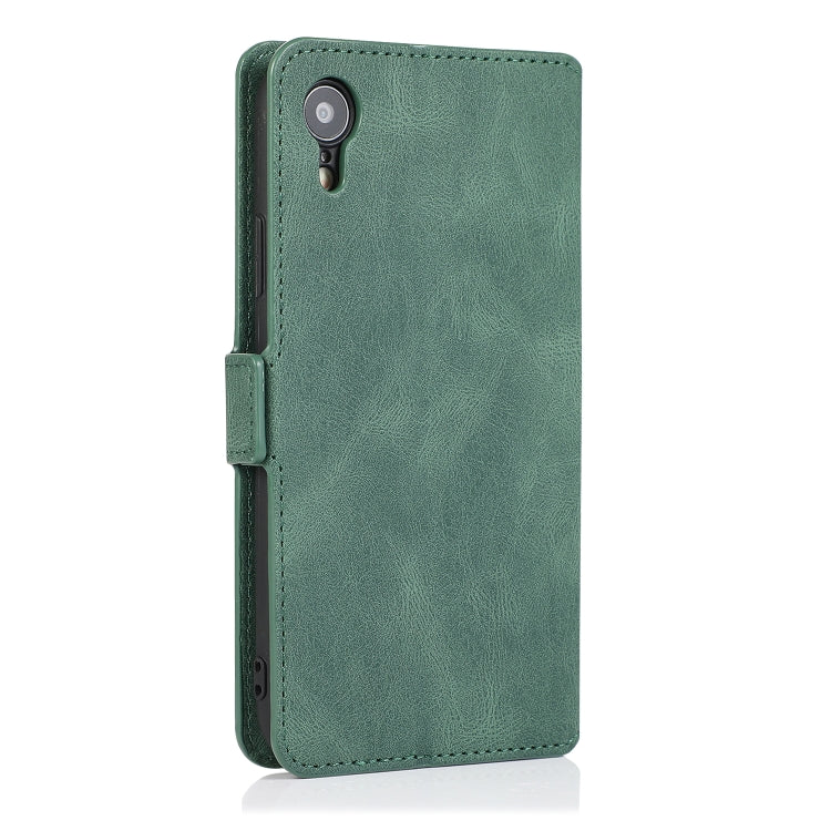 For iPhone XR Retro Magnetic Closing Clasp Horizontal Flip Leather Case with Holder & Card Slots & Photo Frame & Wallet
