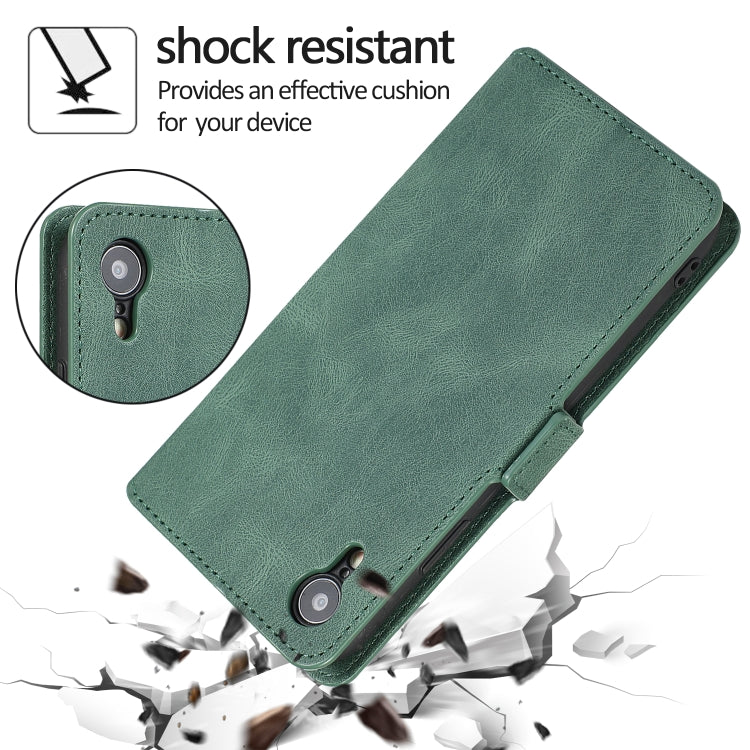 For iPhone XR Retro Magnetic Closing Clasp Horizontal Flip Leather Case with Holder & Card Slots & Photo Frame & Wallet