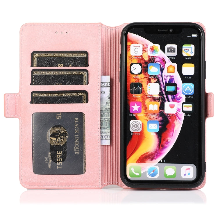 For iPhone XR Retro Magnetic Closing Clasp Horizontal Flip Leather Case with Holder & Card Slots & Photo Frame & Wallet