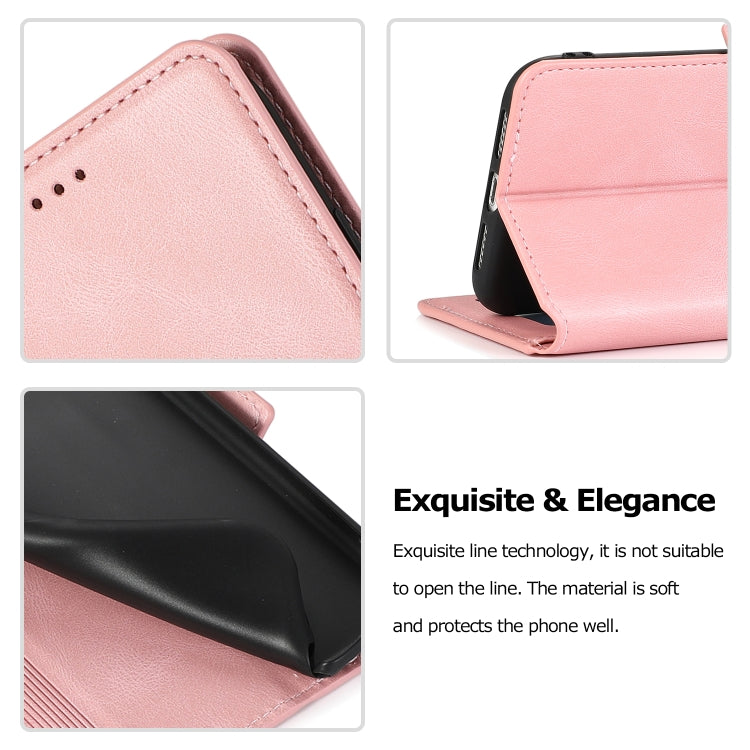 For iPhone XR Retro Magnetic Closing Clasp Horizontal Flip Leather Case with Holder & Card Slots & Photo Frame & Wallet