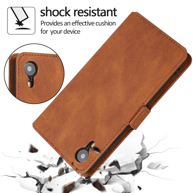 For iPhone XR Retro Magnetic Closing Clasp Horizontal Flip Leather Case with Holder & Card Slots & Photo Frame & Wallet