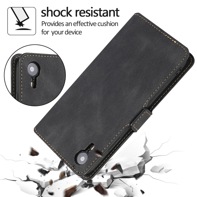 For iPhone XR Retro Magnetic Closing Clasp Horizontal Flip Leather Case with Holder & Card Slots & Photo Frame & Wallet