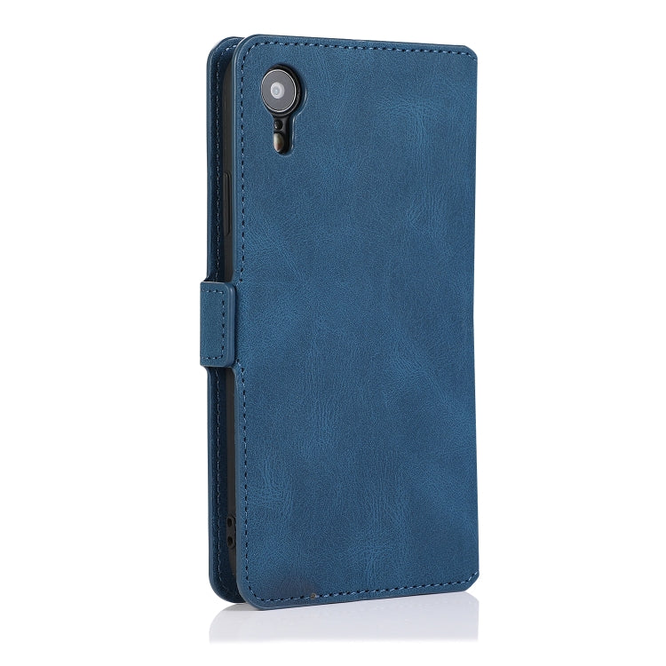 For iPhone XR Retro Magnetic Closing Clasp Horizontal Flip Leather Case with Holder & Card Slots & Photo Frame & Wallet