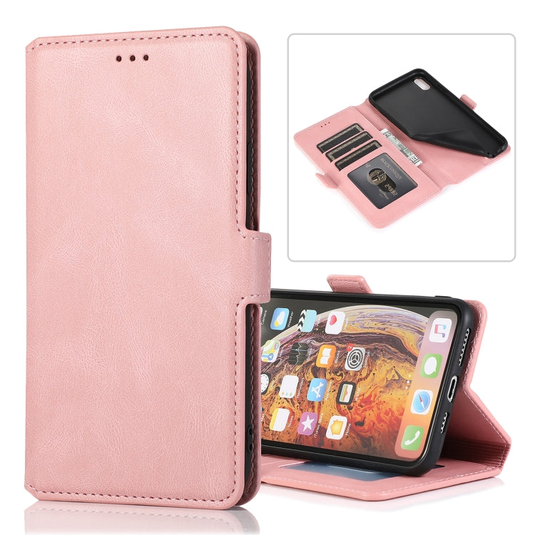For iPhone XS Max Retro Magnetic Closing Clasp Horizontal Flip Leather Case with Holder & Card Slots & Photo Frame & Wallet