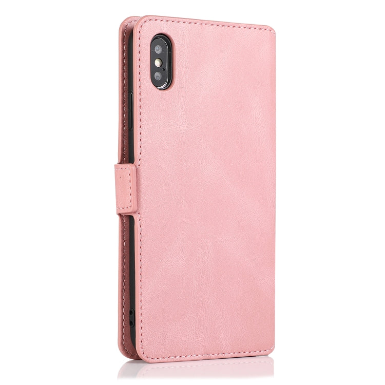 For iPhone XS Max Retro Magnetic Closing Clasp Horizontal Flip Leather Case with Holder & Card Slots & Photo Frame & Wallet