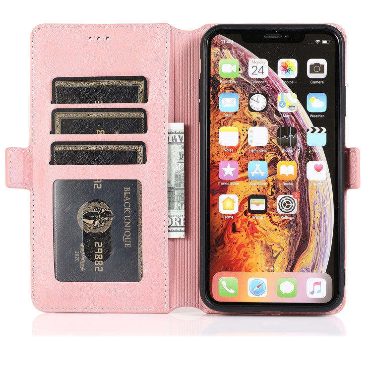 For iPhone XS Max Retro Magnetic Closing Clasp Horizontal Flip Leather Case with Holder & Card Slots & Photo Frame & Wallet
