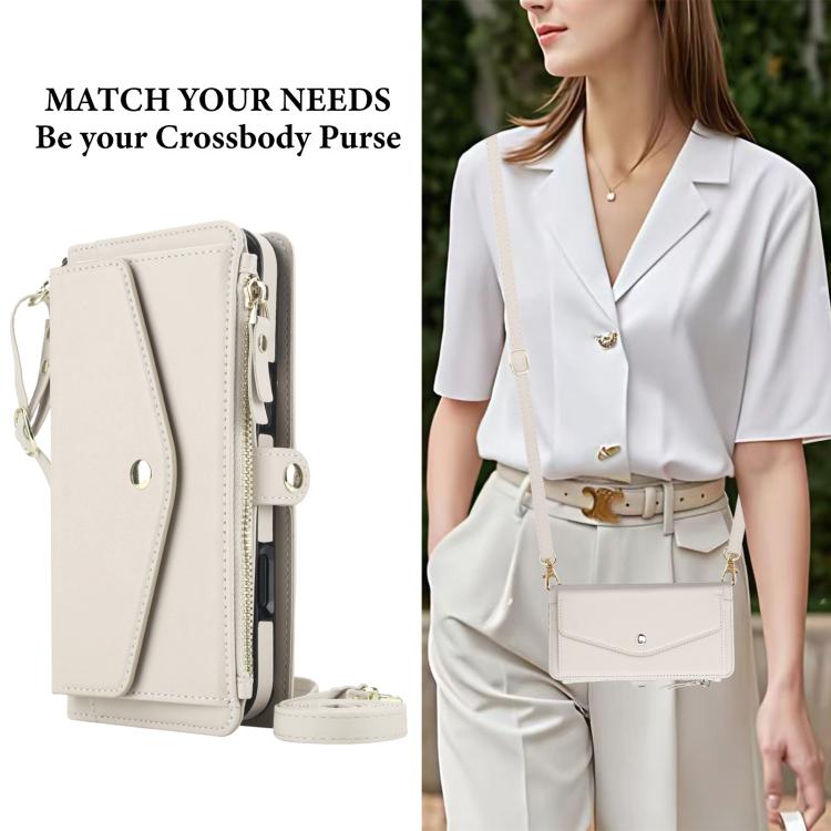 For iPhone 16 Pro Max Multifunctional Wallet Detachable Leather Phone Case with Lanyard