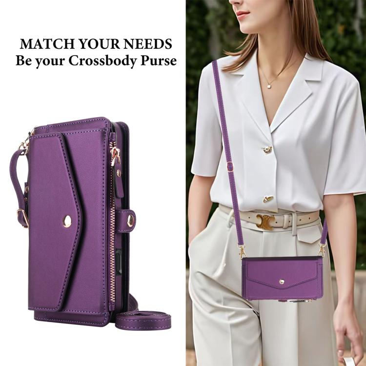 For iPhone 16 Plus Multifunctional Wallet Detachable Leather Phone Case with Lanyard