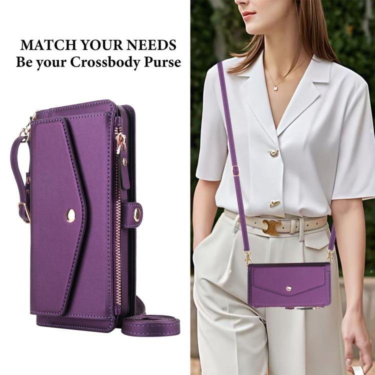 For iPhone 15 Plus Multifunctional Wallet Detachable Leather Phone Case with Lanyard