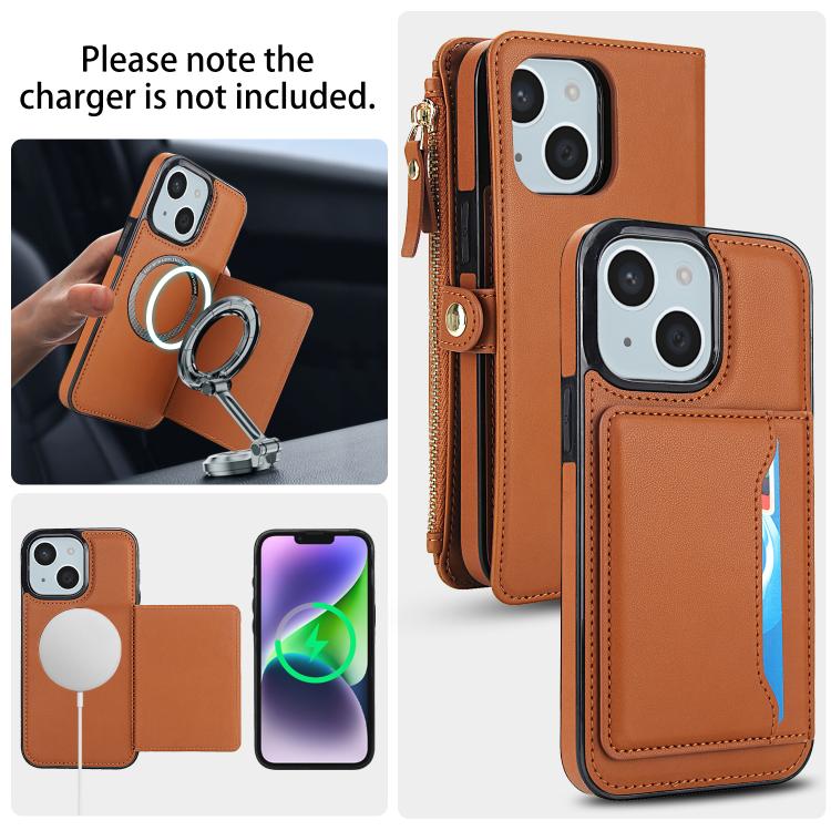 For iPhone 14 Plus Multifunctional Wallet Detachable Leather Phone Case with Lanyard