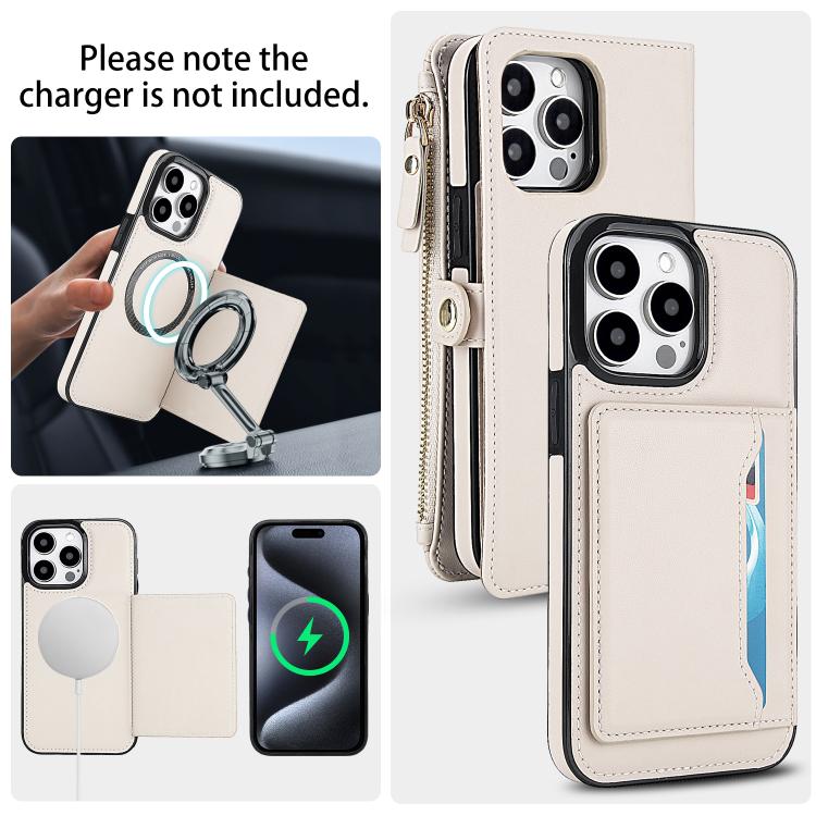For iPhone 14 Pro Multifunctional Wallet Detachable Leather Phone Case with Lanyard
