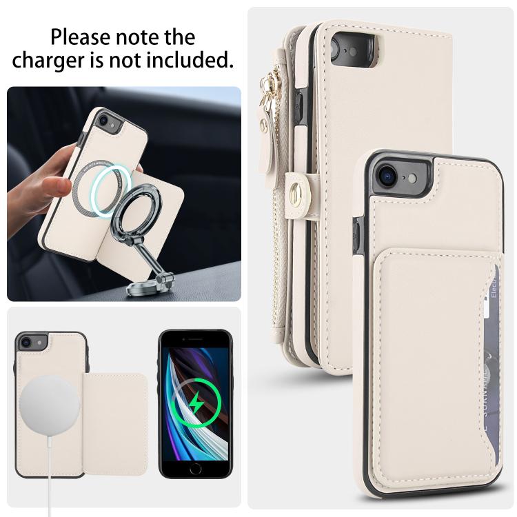 For iPhone SE 2022 / 2020 Multifunctional Wallet Detachable Leather Phone Case with Lanyard