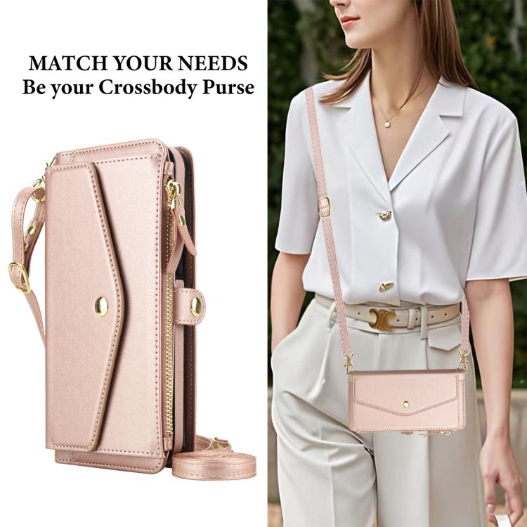 For iPhone 13 Pro Max Multifunctional Wallet Detachable Leather Phone Case with Lanyard