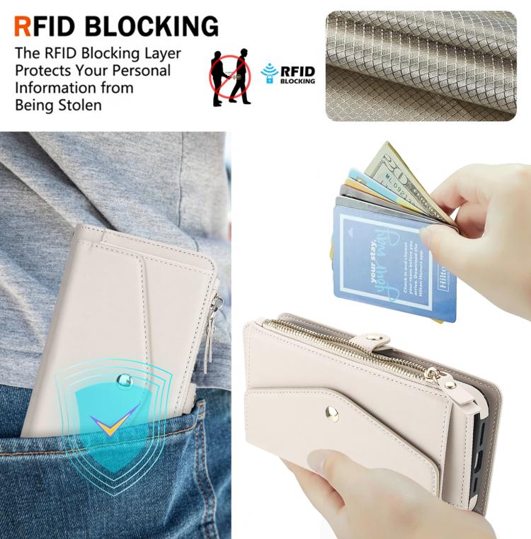 For iPhone 13 Pro Multifunctional Wallet Detachable Leather Phone Case with Lanyard