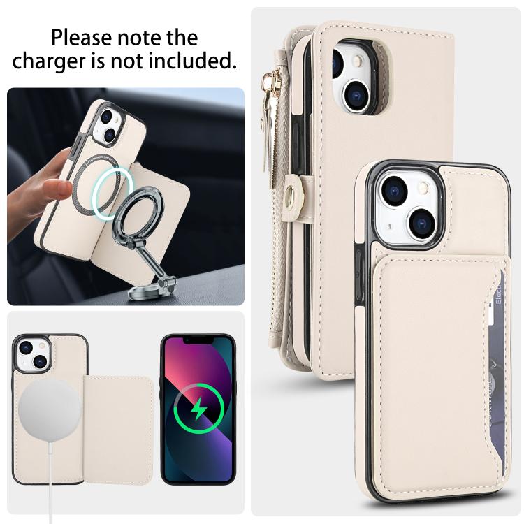 For iPhone 13 mini Multifunctional Wallet Detachable Leather Phone Case with Lanyard
