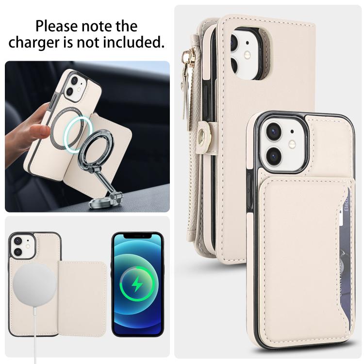 For iPhone 12 mini Multifunctional Wallet Detachable Leather Phone Case with Lanyard