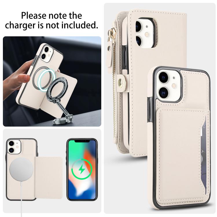 For iPhone 11 Multifunctional Wallet Detachable Leather Phone Case with Lanyard