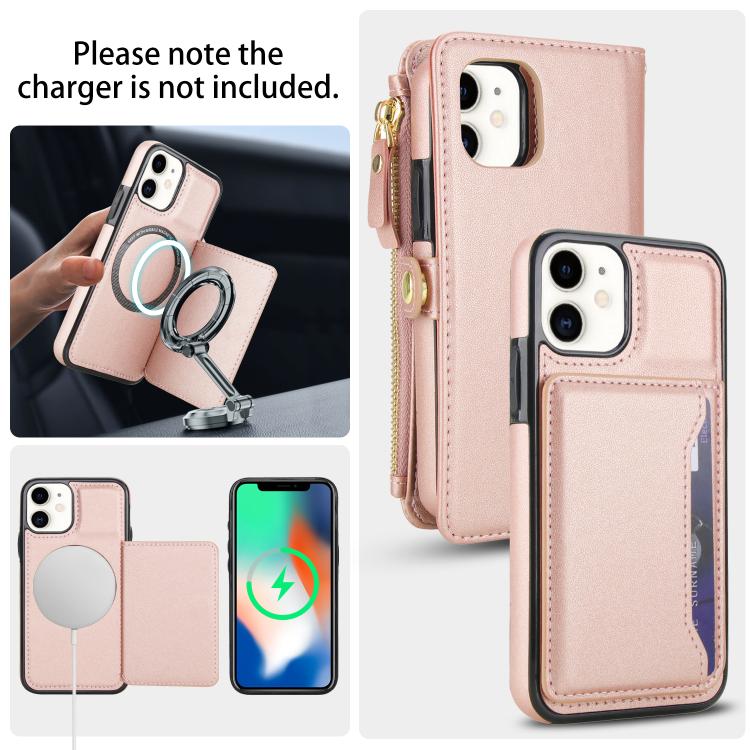 For iPhone 11 Multifunctional Wallet Detachable Leather Phone Case with Lanyard