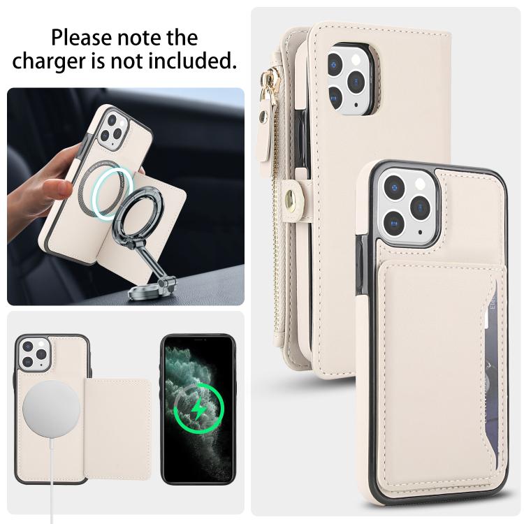 For iPhone 11 Pro Multifunctional Wallet Detachable Leather Phone Case with Lanyard