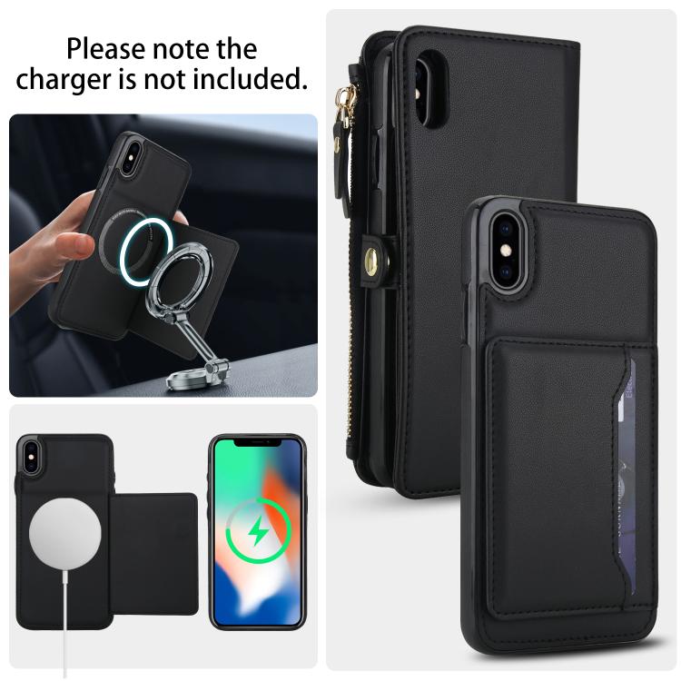 For iPhone XS / X Multifunctional Wallet Detachable Leather Phone Case with Lanyard