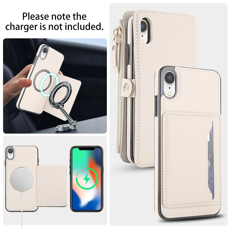 For iPhone XR Multifunctional Wallet Detachable Leather Phone Case with Lanyard