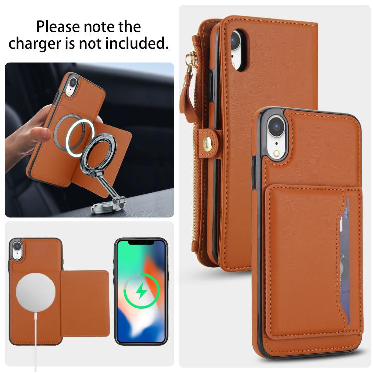 For iPhone XR Multifunctional Wallet Detachable Leather Phone Case with Lanyard