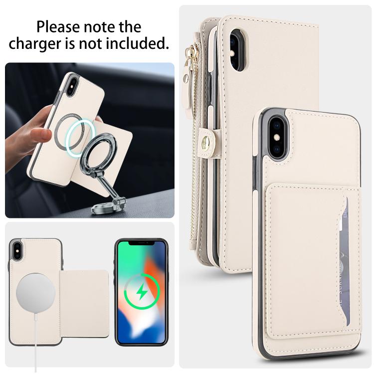 For iPhone XS Max Multifunctional Wallet Detachable Leather Phone Case with Lanyard