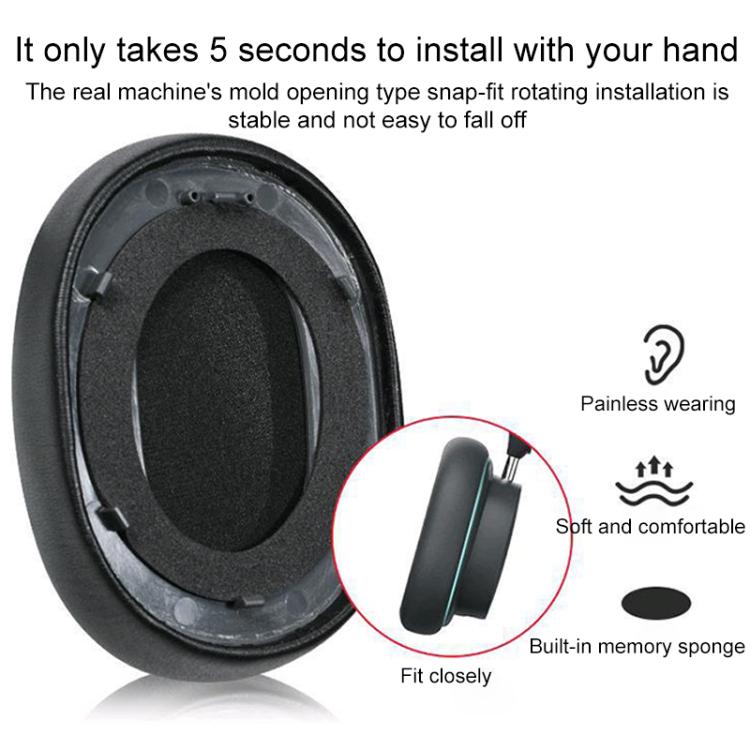 1 Pair Protein Leather Replacement Earpads For Baseus D05
