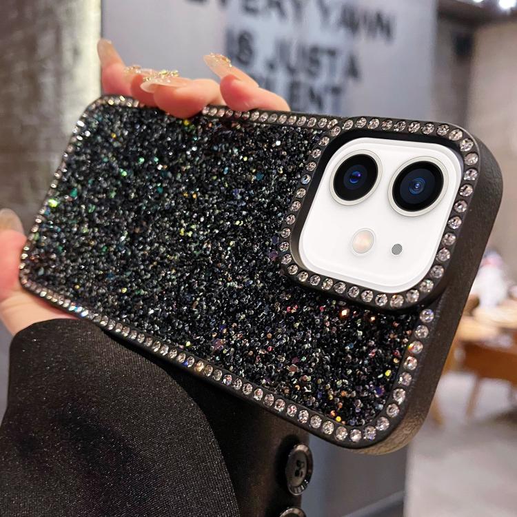 For iPhone 12 Diamond Glitter Shiny Surface TPU Phone Case