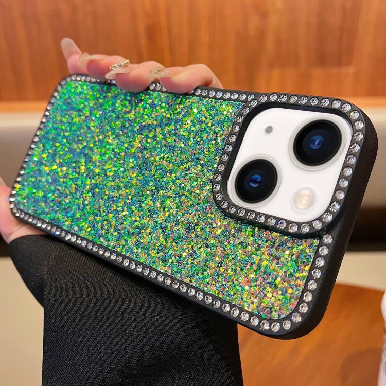 For iPhone 13 Diamond Glitter Shiny Surface TPU Phone Case