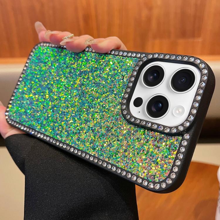For iPhone 13 Pro Max Diamond Glitter Shiny Surface TPU Phone Case