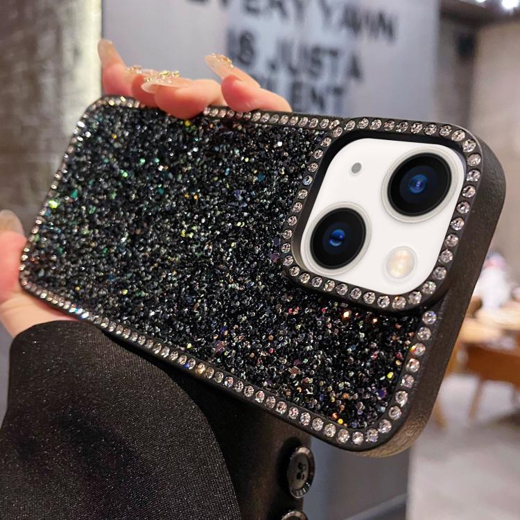 For iPhone 14 Diamond Glitter Shiny Surface TPU Phone Case