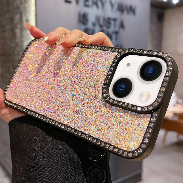 For iPhone 14 Diamond Glitter Shiny Surface TPU Phone Case
