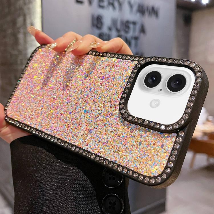 For iPhone 16 Diamond Glitter Shiny Surface TPU Phone Case