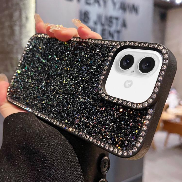 For iPhone 16 Plus Diamond Glitter Shiny Surface TPU Phone Case