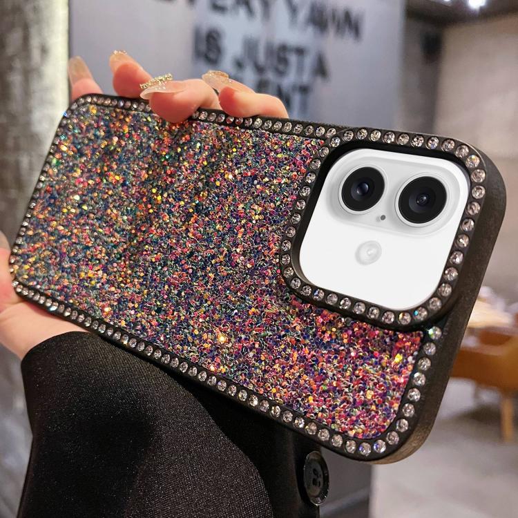 For iPhone 16 Plus Diamond Glitter Shiny Surface TPU Phone Case