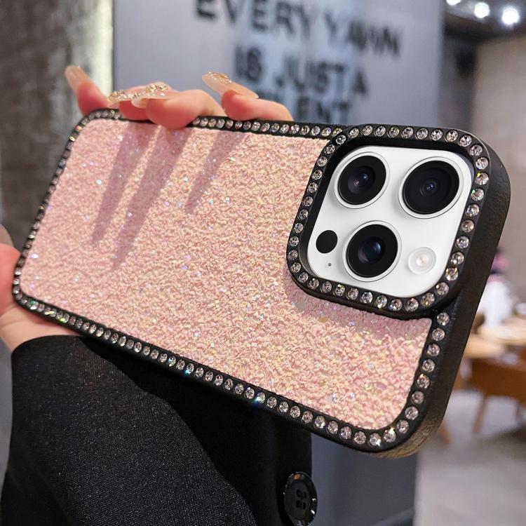 For iPhone 16 Pro Max Diamond Glitter Shiny Surface TPU Phone Case