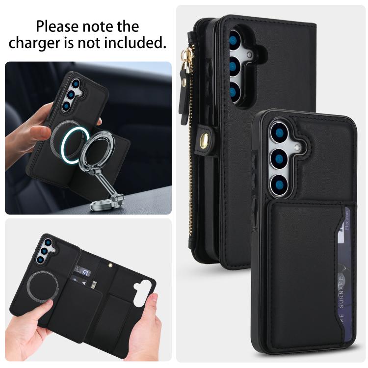 For Samsung Galaxy S25+ 5G Multifunctional Wallet Detachable Leather Phone Case with Lanyard