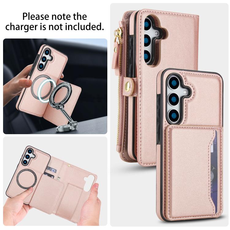 For Samsung Galaxy S25+ 5G Multifunctional Wallet Detachable Leather Phone Case with Lanyard