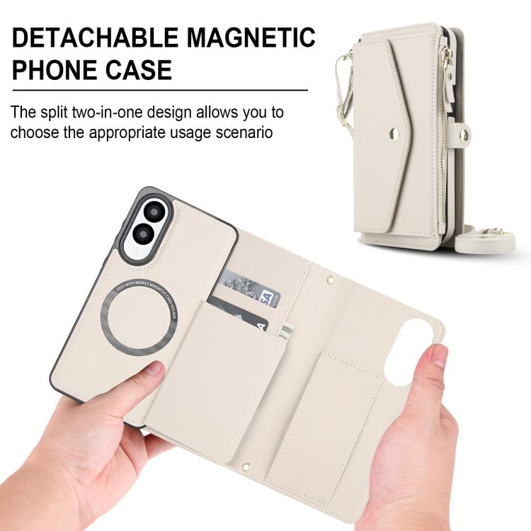 For Samsung Galaxy S25 Edge 5G Multifunctional Wallet Detachable Leather Phone Case with Lanyard