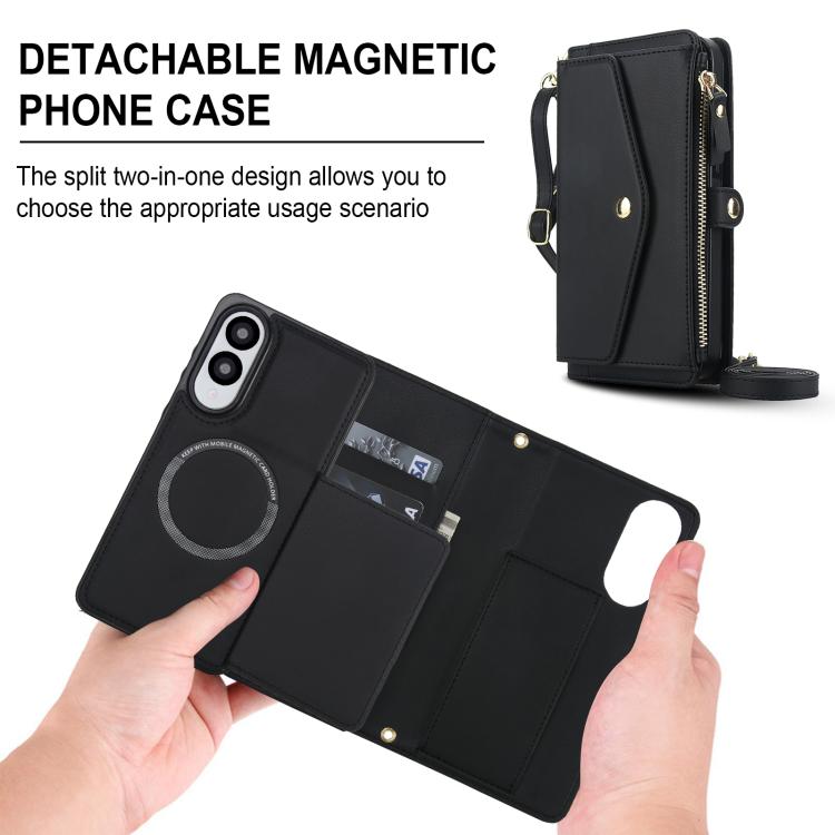 For Samsung Galaxy S25 Edge 5G Multifunctional Wallet Detachable Leather Phone Case with Lanyard