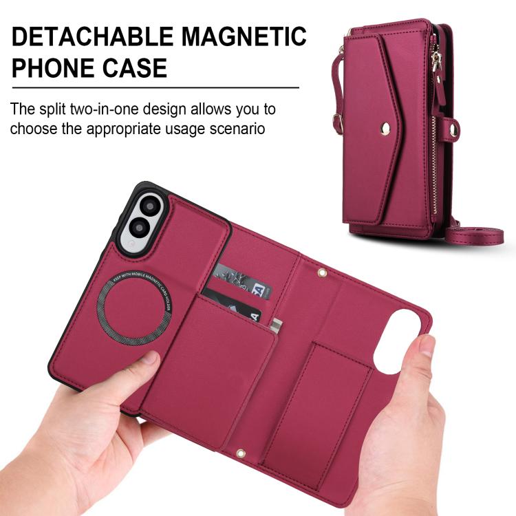 For Samsung Galaxy S25 Edge 5G Multifunctional Wallet Detachable Leather Phone Case with Lanyard