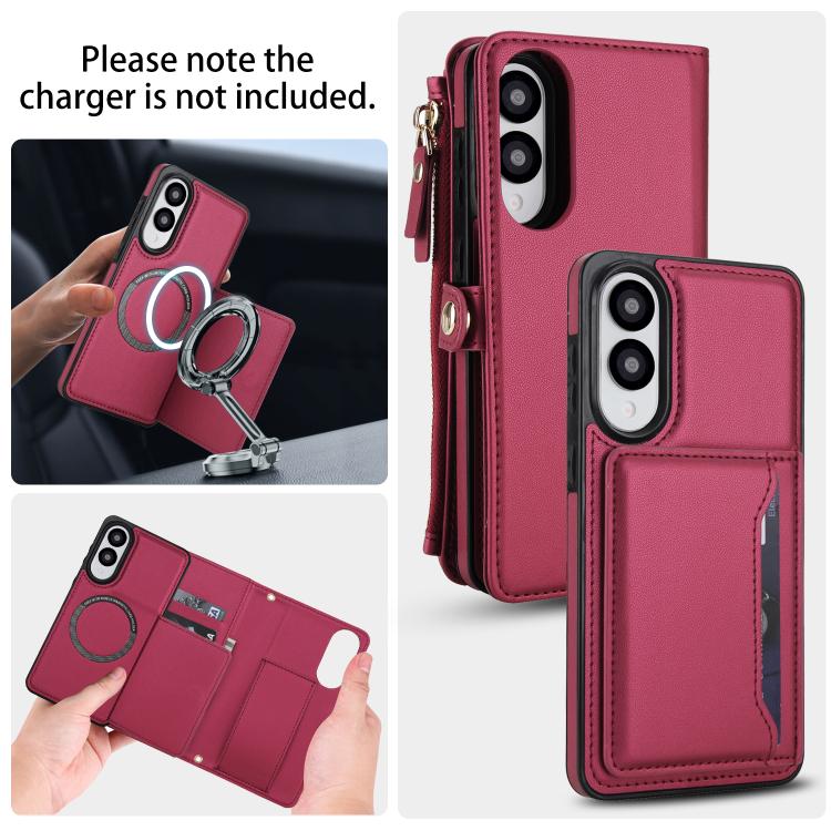 For Samsung Galaxy S25 Edge 5G Multifunctional Wallet Detachable Leather Phone Case with Lanyard
