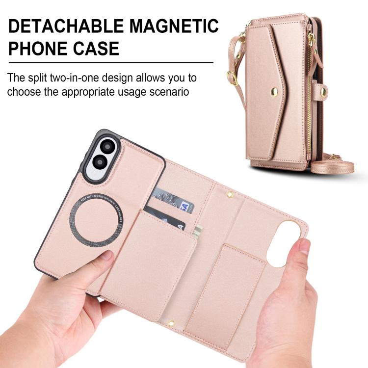 For Samsung Galaxy S25 Edge 5G Multifunctional Wallet Detachable Leather Phone Case with Lanyard
