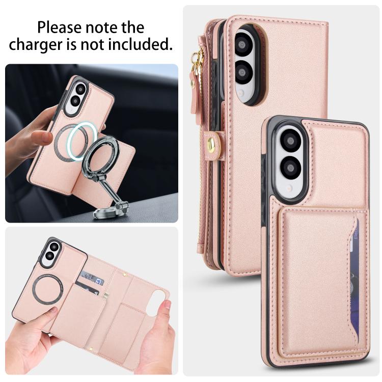 For Samsung Galaxy S25 Edge 5G Multifunctional Wallet Detachable Leather Phone Case with Lanyard