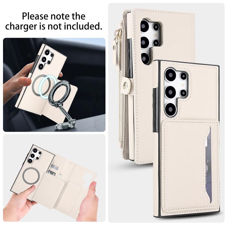 For Samsung Galaxy S24 Ultra 5G Multifunctional Wallet Detachable Leather Phone Case with Lanyard