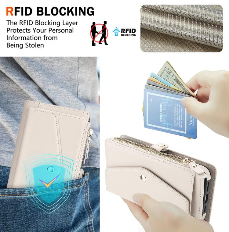 For Samsung Galaxy S24 Ultra 5G Multifunctional Wallet Detachable Leather Phone Case with Lanyard