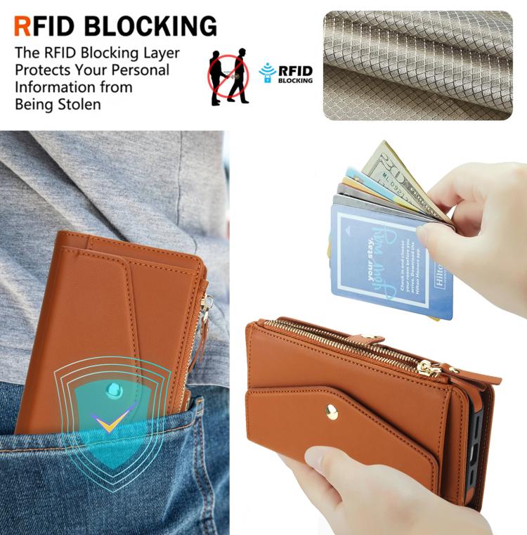 For Samsung Galaxy S24 Ultra 5G Multifunctional Wallet Detachable Leather Phone Case with Lanyard