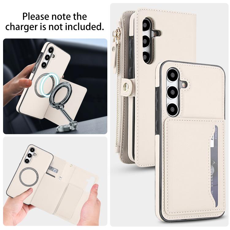 For Samsung Galaxy S24 5G Multifunctional Wallet Detachable Leather Phone Case with Lanyard