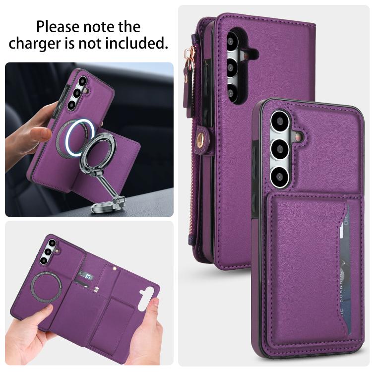 For Samsung Galaxy S24 5G Multifunctional Wallet Detachable Leather Phone Case with Lanyard